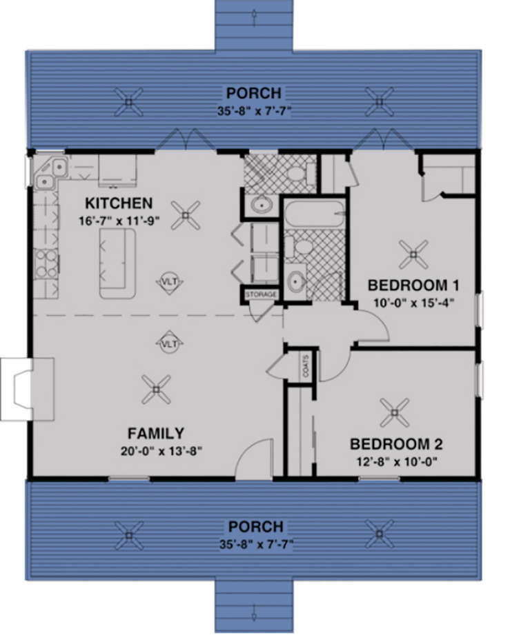 House Plan House Plan #959 Drawing 1
