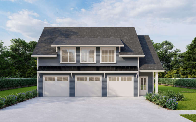 CRAFTSMAN GARAGE PLAN 7568-00022