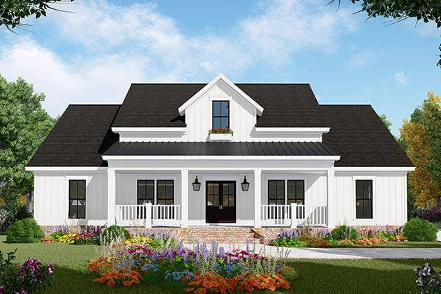 Modern Farmhouse Plan 348-00281