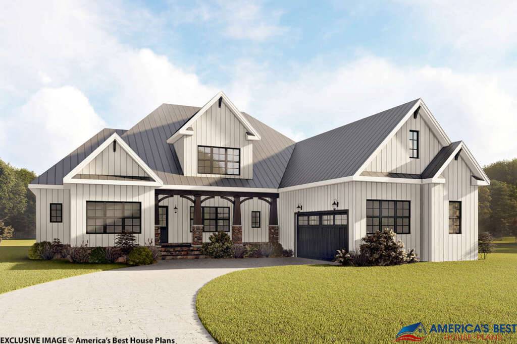 Modern Farmhouse Plan 6849-00044