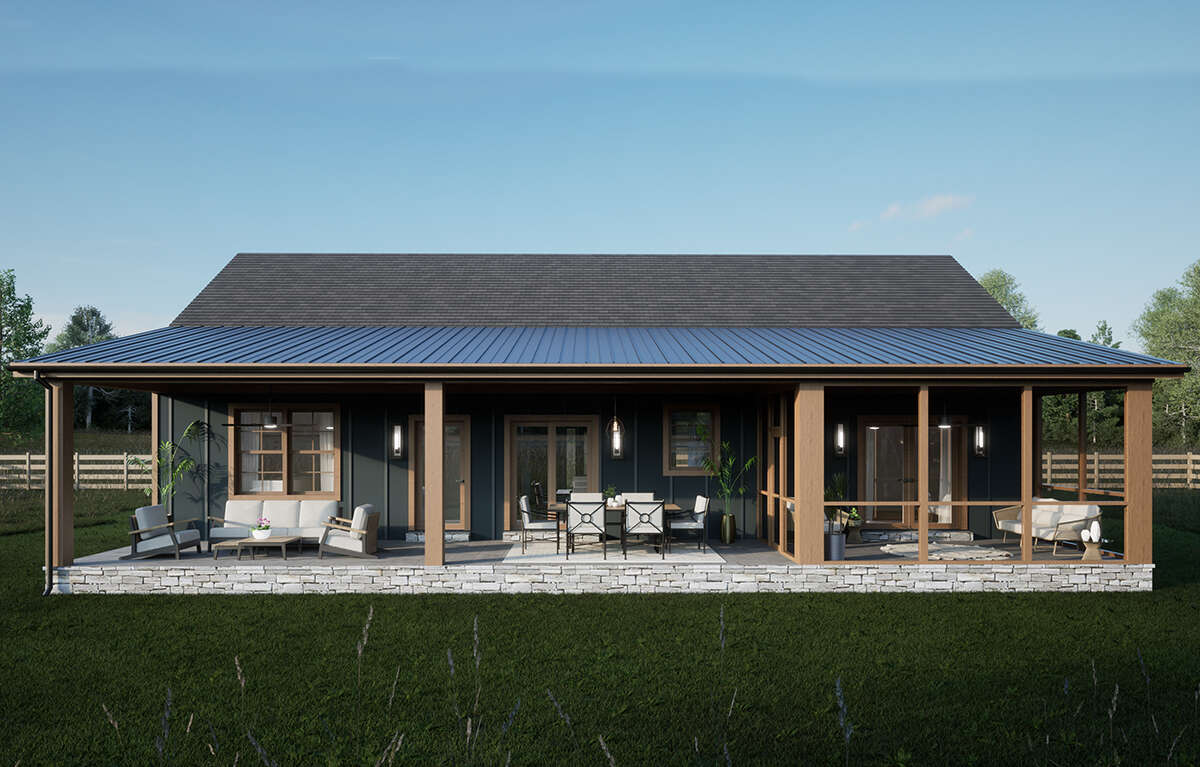 screened-in porch