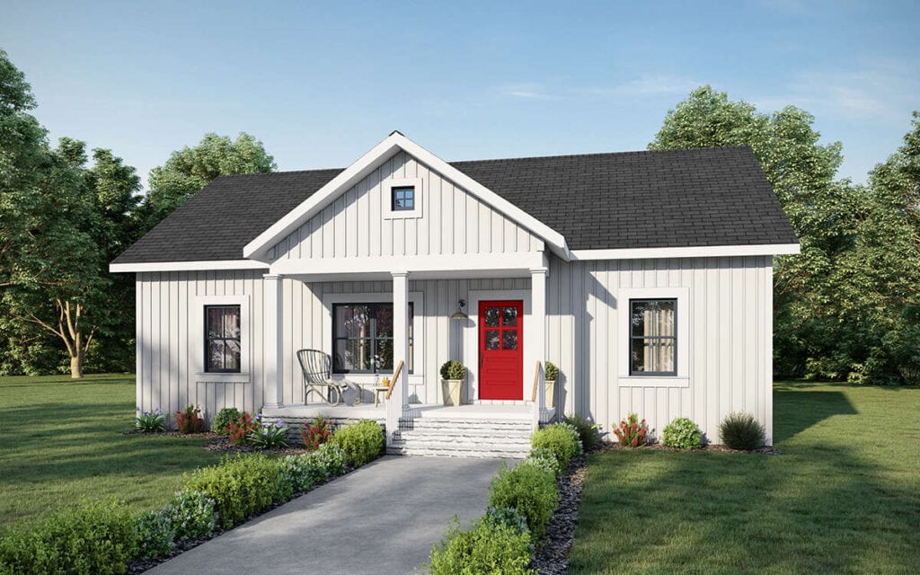 modern Farmhouse pLAN 1776-00108