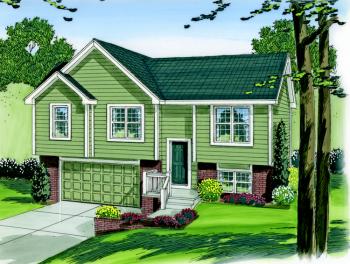 Split Foyer  Plan  1 096 Square Feet 3 Bedrooms 2 