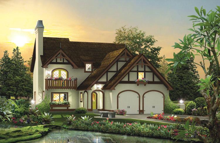  Tudor  Plan  2 250 Square Feet 3 Bedrooms 2 5 Bathrooms 