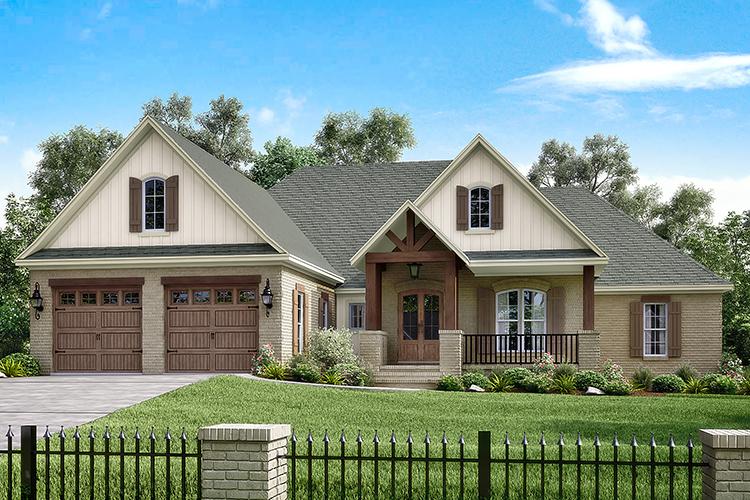 French Country Plan: 2,329 Square Feet, 4 Bedrooms, 2.5 Bathrooms - 041