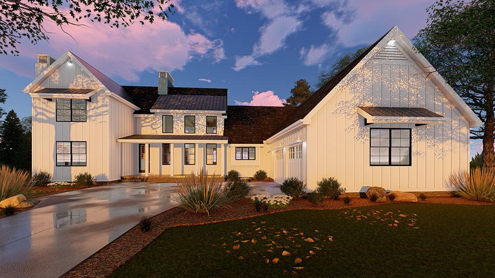  Modern  Farmhouse  Plan  3 043 Square Feet 5 Bedrooms 4 