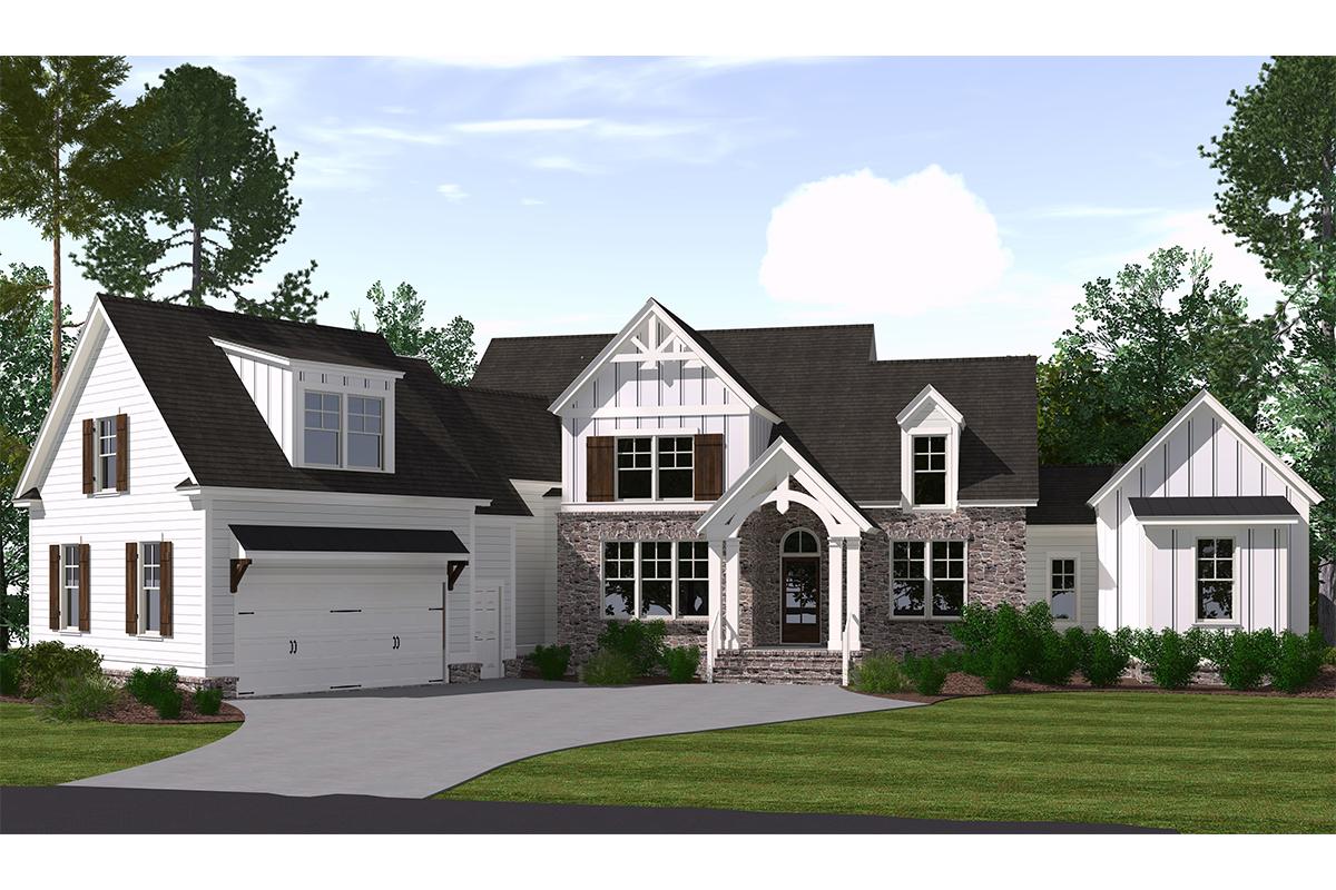 Modern Farmhouse  Plan  3 043 Square Feet 5  Bedrooms  4 