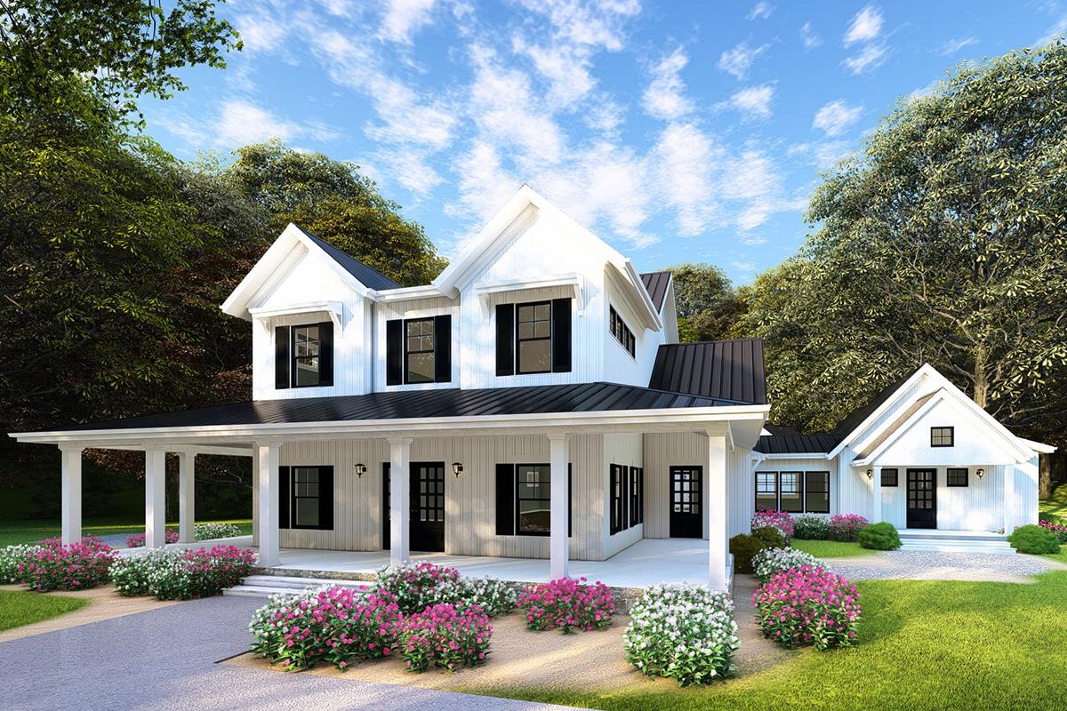 Modern Farmhouse  Plan  3 467 Square Feet 4  Bedrooms  3 5 