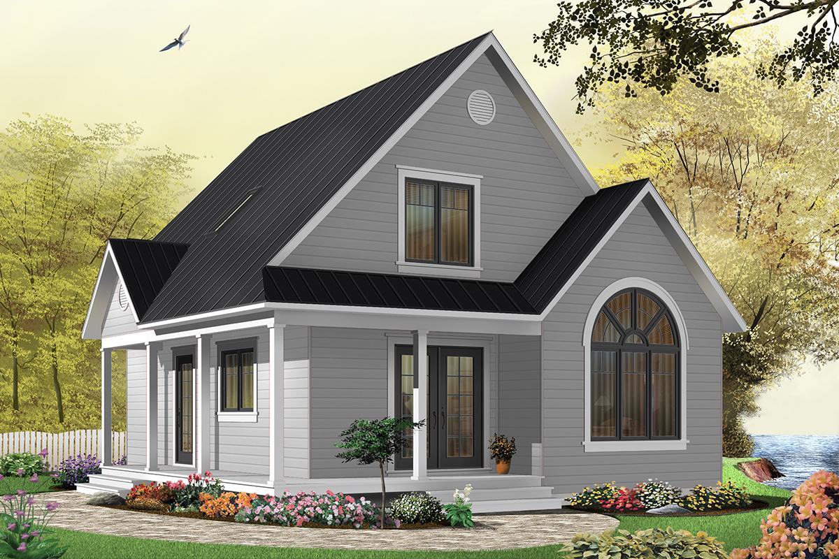 Country Plan: 980 Square Feet, 2 Bedrooms, 2.5 Bathrooms - 110-00349