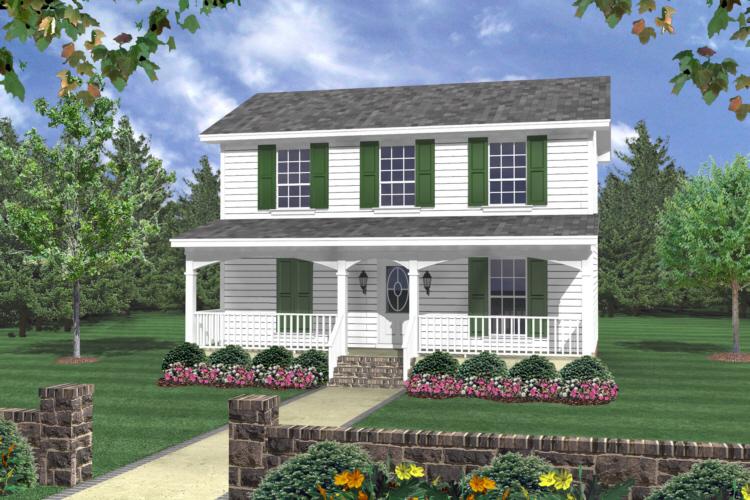 traditional plan: 1,200 square feet, 3 bedrooms, 2 bathrooms - 348-00007