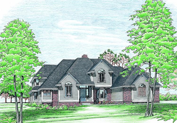 Traditional Plan: 2,828 Square Feet, 4 Bedrooms, 2.5 Bathrooms - 5633-00151