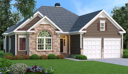 Southern House Plan #009-00083 Elevation Photo