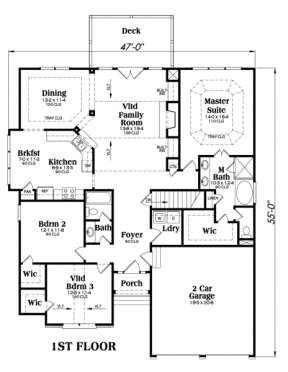 Main Floor for House Plan #009-00083