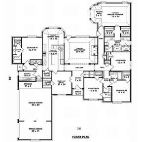 Floorplan 1 for House Plan #053-02129