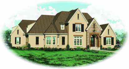 Luxury House Plan #053-02133 Elevation Photo