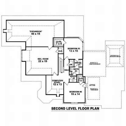 House Plan House Plan #10004 Drawing 2