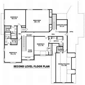 Floorplan 2 for House Plan #053-02138