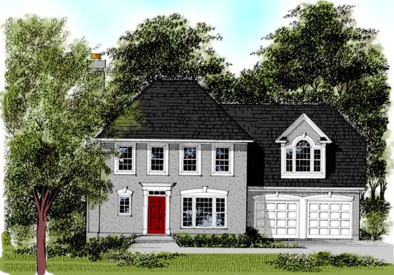 Traditional House Plan #036-00035 Elevation Photo