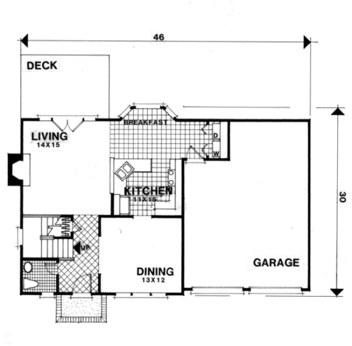 First Floor for House Plan #036-00035