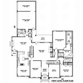 Floorplan 1 for House Plan #053-02141