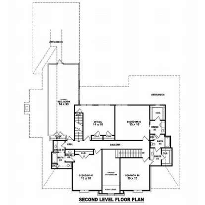Floorplan 2 for House Plan #053-02142