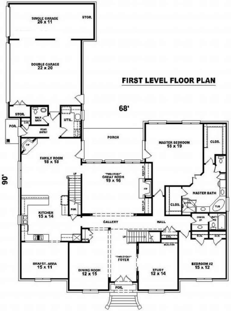House Plan House Plan #10014 Drawing 1