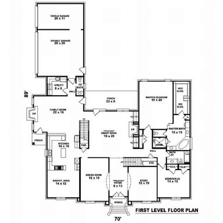 House Plan House Plan #10016 Drawing 1