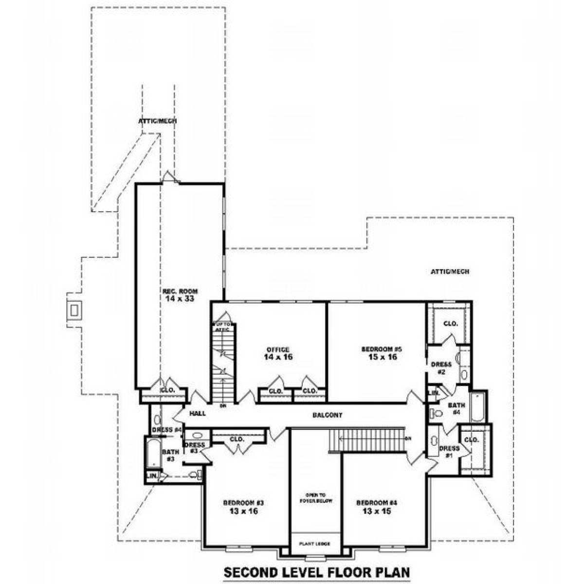 Floorplan 2 for House Plan #053-02145