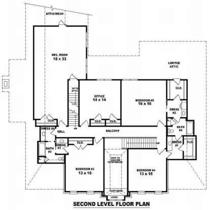 Floorplan 2 for House Plan #053-02146