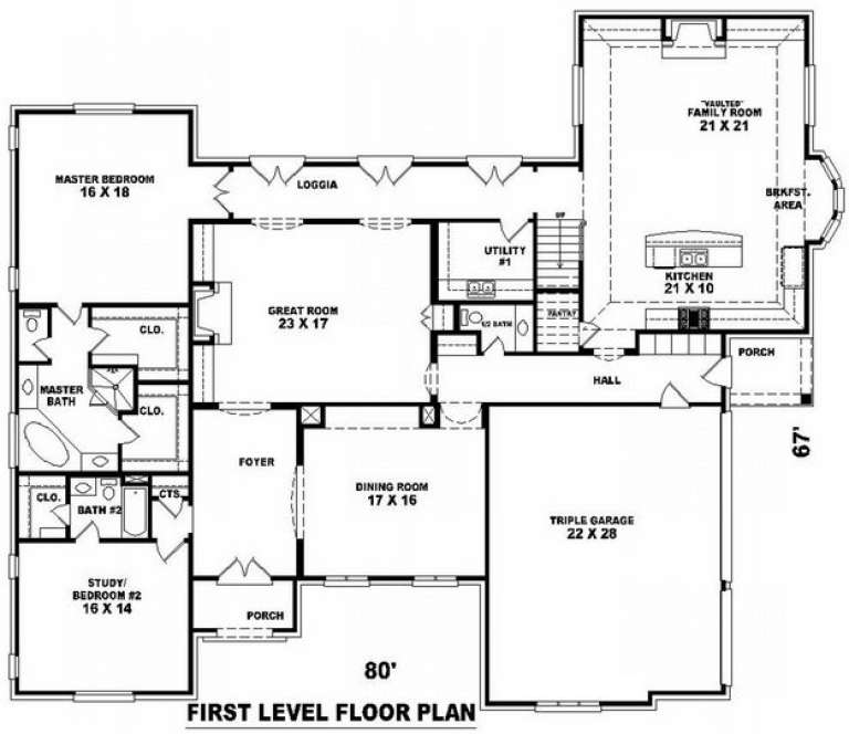 House Plan House Plan #10019 Drawing 1
