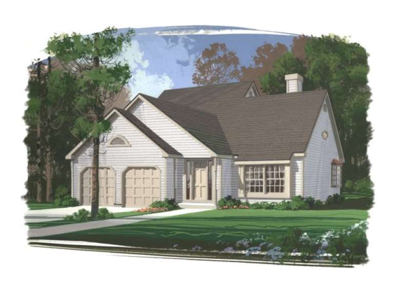 Traditional House Plan #036-00036 Elevation Photo