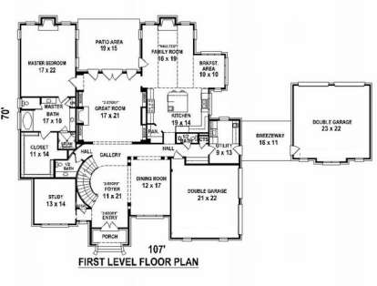 Floorplan 2 for House Plan #053-02149