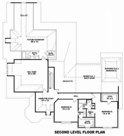 Floorplan 2 for House Plan #053-02157
