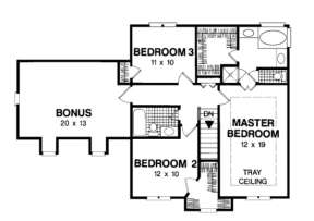 Second Floor for House Plan #036-00037