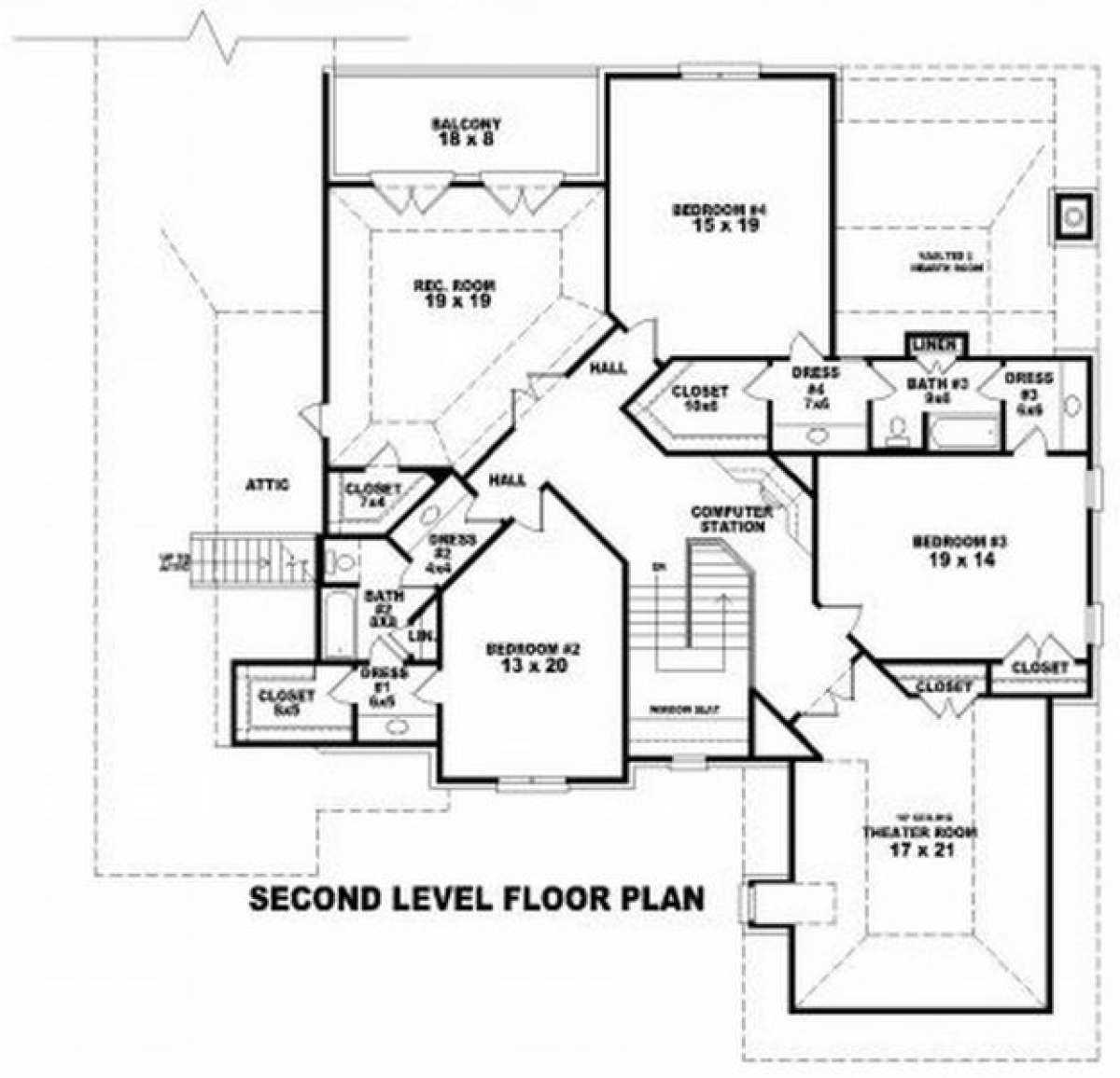 Floorplan 2 for House Plan #053-02160
