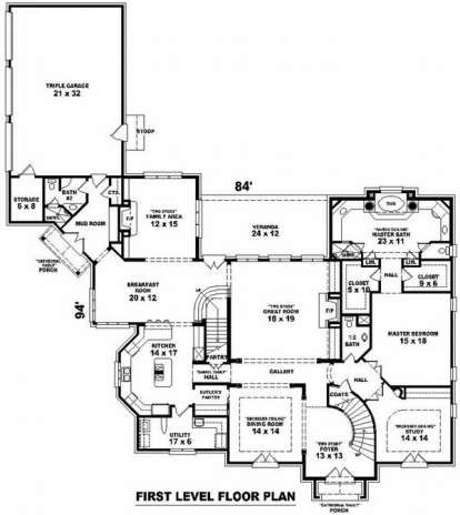 Floorplan 1 for House Plan #053-02162