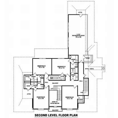 Floorplan 2 for House Plan #053-02163