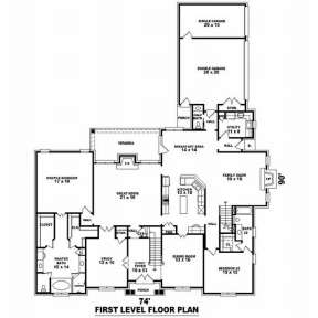Floorplan 1 for House Plan #053-02164