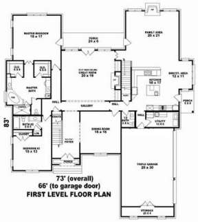 Floorplan 1 for House Plan #053-02165