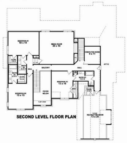 Floorplan 2 for House Plan #053-02165