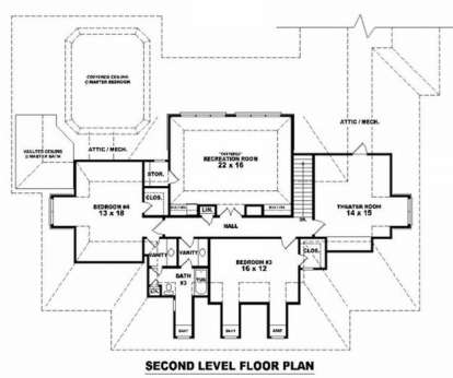 Floorplan 2 for House Plan #053-02171