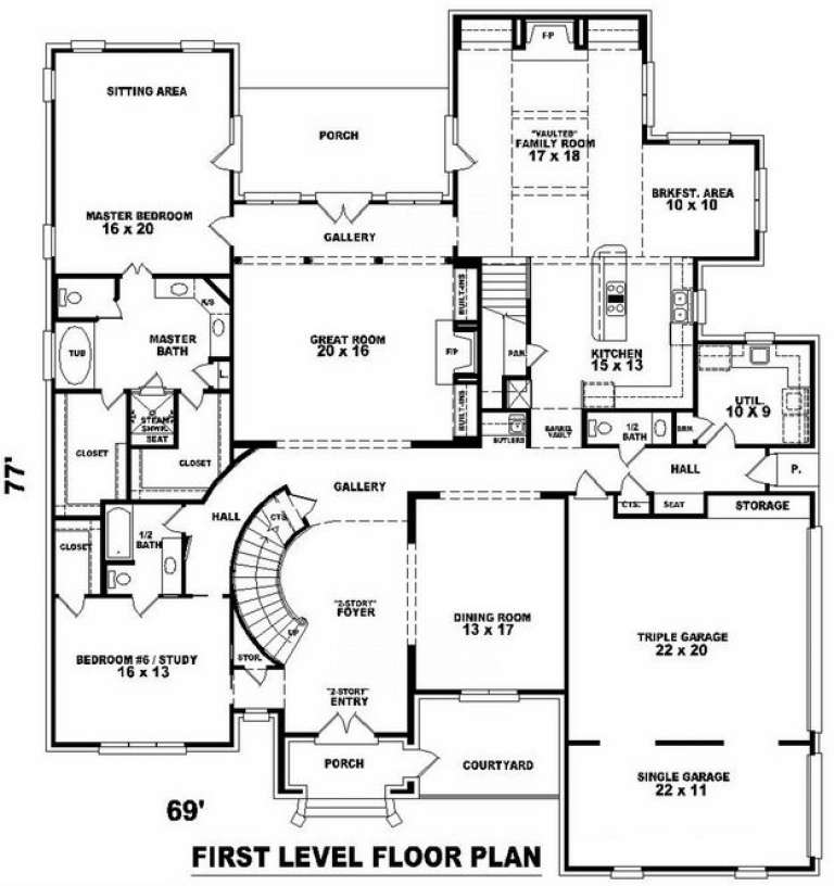 House Plan House Plan #10050 Drawing 1