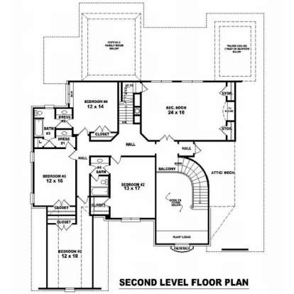 Floorplan 2 for House Plan #053-02180