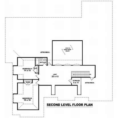 Floorplan 2 for House Plan #053-02181