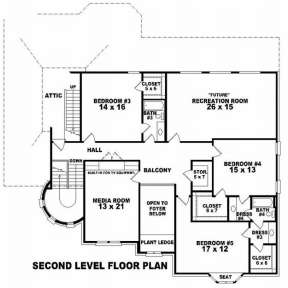 Floorplan 2 for House Plan #053-02182