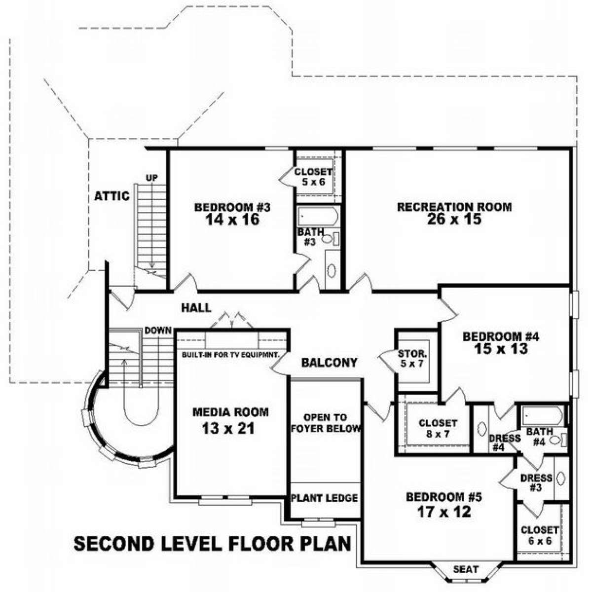 Floorplan 2 for House Plan #053-02183