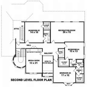 Floorplan 2 for House Plan #053-02183