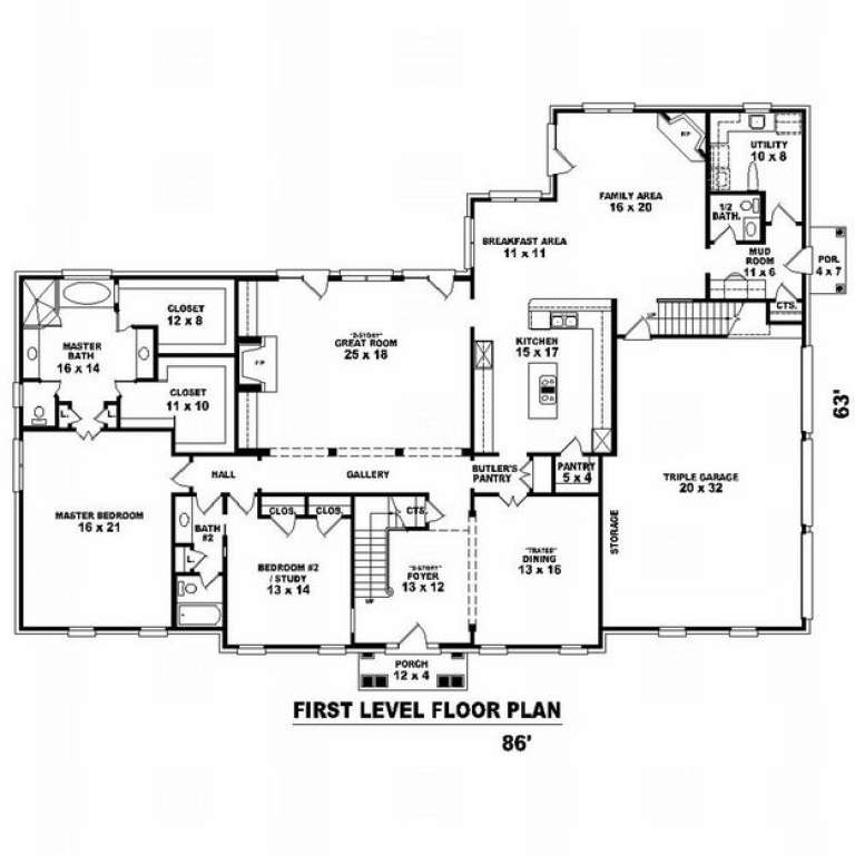 House Plan House Plan #10056 Drawing 1