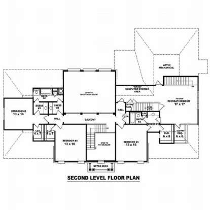 Floorplan 2 for House Plan #053-02185
