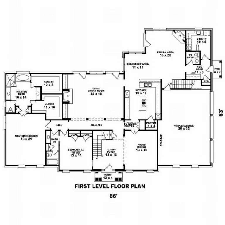 House Plan House Plan #10061 Drawing 1